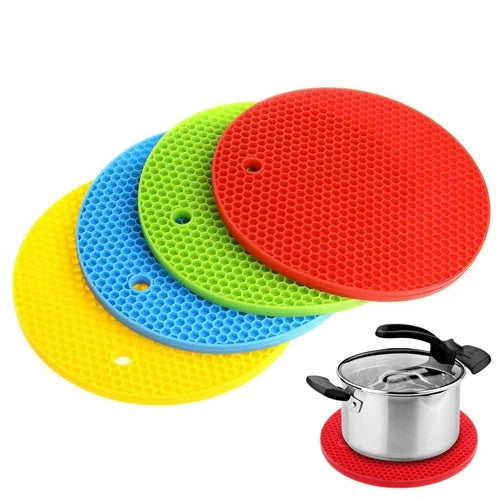Silicone Round Pot Holder (4 Pcs. Set)