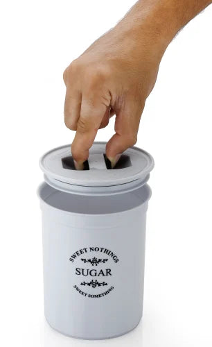 Tea Coffee And Sugar Container (Grey)