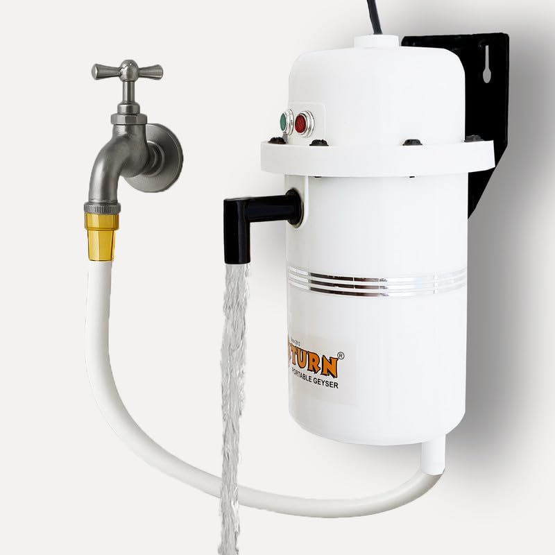 Mini Portable Instant Water Geyser 𝟏𝐋 – Shockproof Hot & Cold Electric Heater for Kitchen and Bathroom