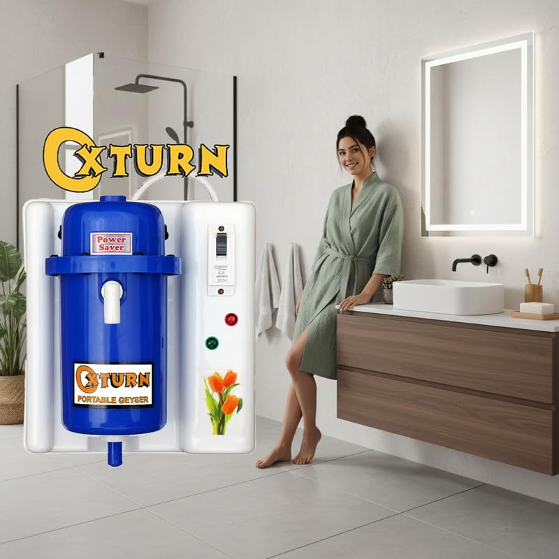 Mini Portable Instant Water Geyser 𝟏𝐋 – Shockproof Hot & Cold Electric Heater for Kitchen and Bathroom