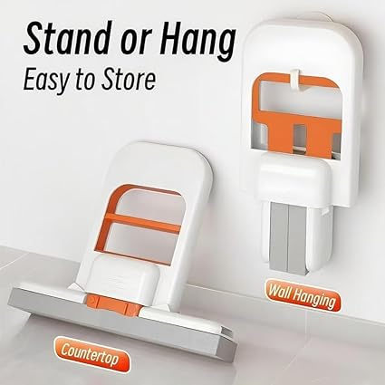 Ecomnest 's Portable Sponge Head for Bathroom Mirrors, Glass, Countertops & Kitchen