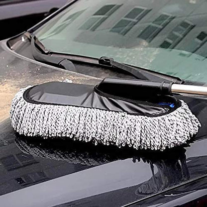 Microfiber Flexible Duster Car, Home, Cleaning Brush with Expandable Handle Wet and Dry Duster