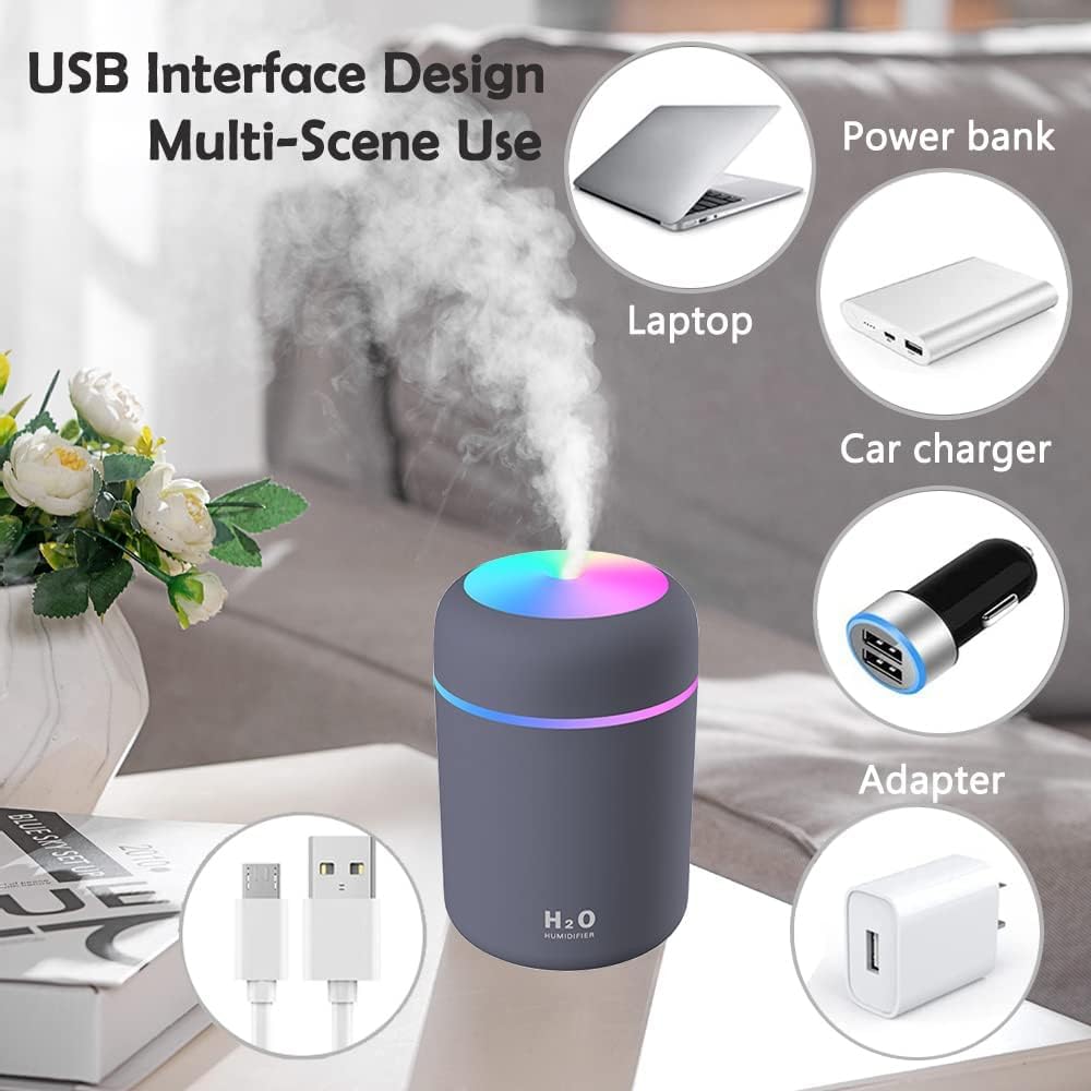 Aroma Diffuser - oils from nature H2O Humidifier for Room Moisture, Aroma Diffuser for Home Fragrance, Essential Oil Diffuser Electric, Fragrance Diffuser for Home Office and car, Ultrasonic Air humidifier