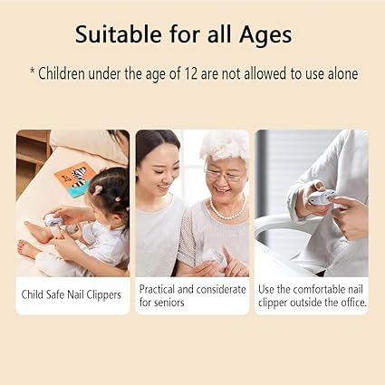 ECOMNEST'S Electric Nail Clipper for Adults & Kids