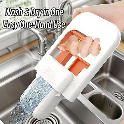 Ecomnest 's Portable Sponge Head for Bathroom Mirrors, Glass, Countertops & Kitchen