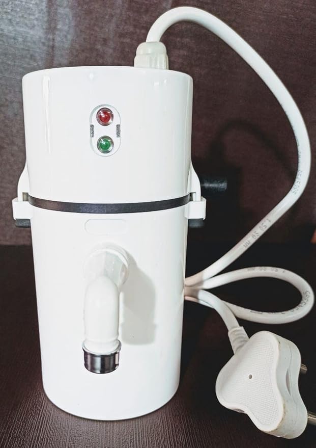 Mini Portable Instant Water Geyser 𝟏𝐋 – Shockproof Hot & Cold Electric Heater for Kitchen and Bathroom