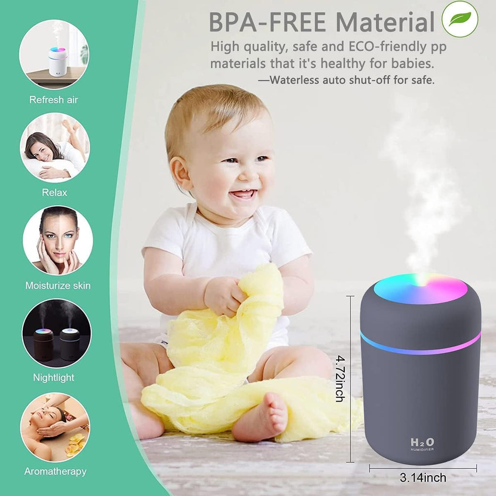 Aroma Diffuser - oils from nature H2O Humidifier for Room Moisture, Aroma Diffuser for Home Fragrance, Essential Oil Diffuser Electric, Fragrance Diffuser for Home Office and car, Ultrasonic Air humidifier