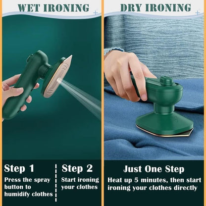 Portable Mini Garment Steamer - Lightweight, Foldable, and Handheld Travel Iron 110 W Steam Iron