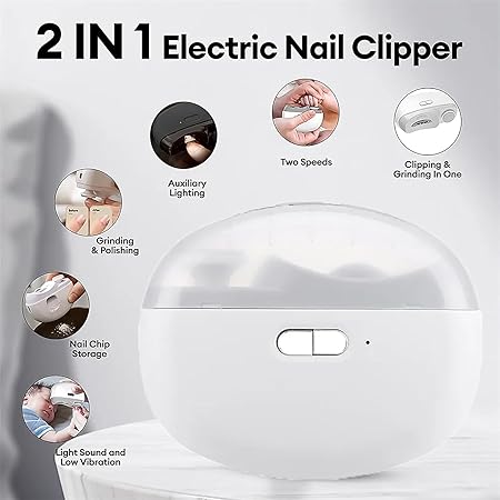 ECOMNEST'S Electric Nail Clipper for Adults & Kids