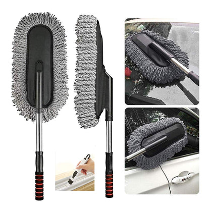 Microfiber Flexible Duster Car, Home, Cleaning Brush with Expandable Handle Wet and Dry Duster