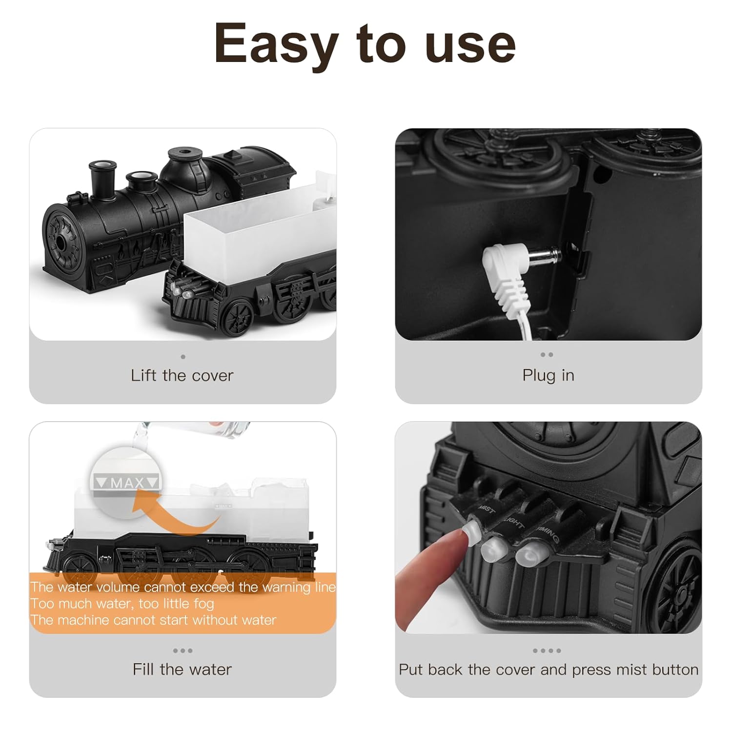 ECOMNEST'S Essential oil  Train Diffuser 300ml.