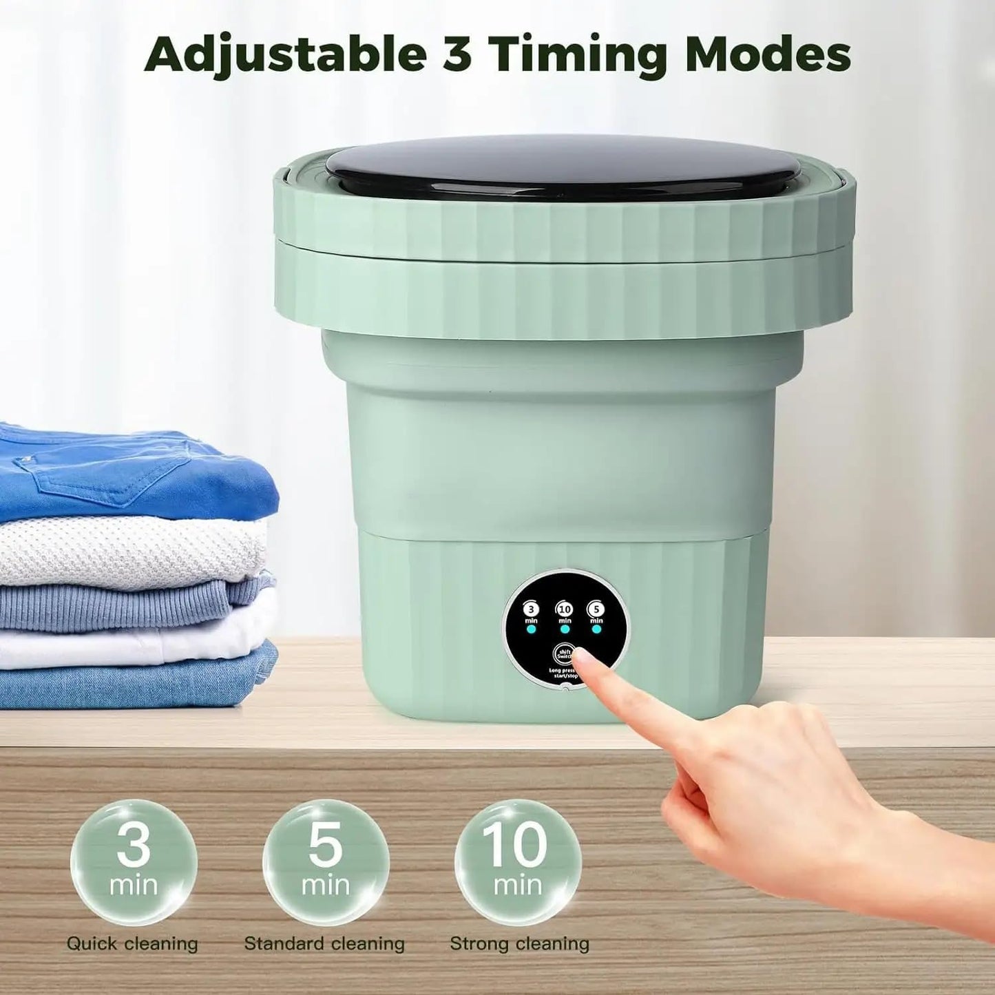 SeMi AuToMaTiC FoLdInG 11L SmAlL MiNi WaShInG MaChInE WiTh DrYeR DeEp CLeAnInG FoR UnDeRwEaR WaShINg MaChInE ClOtHeS WaShEr