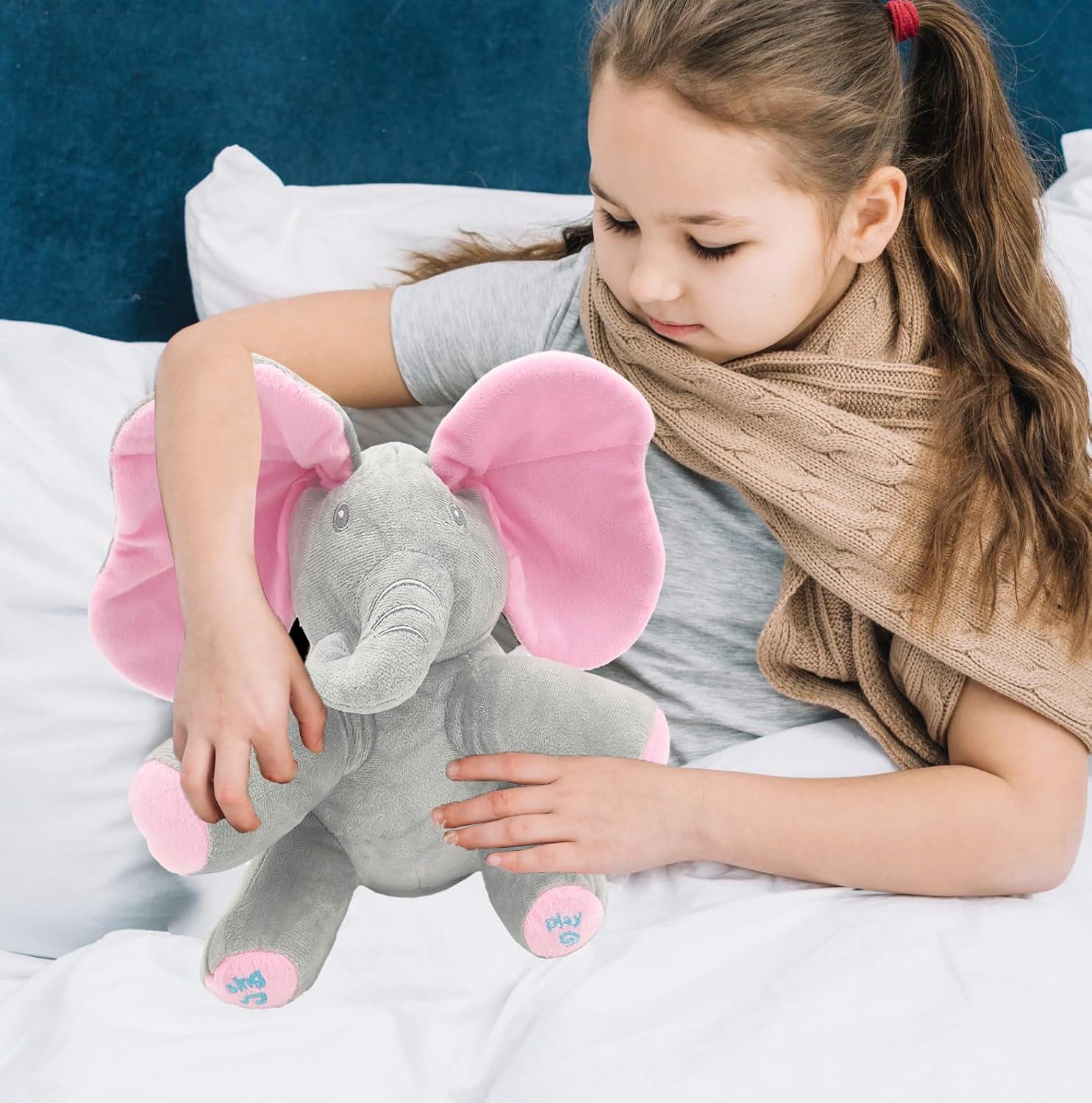 Peek-a-Boo Elephant Stuff Toy for Baby