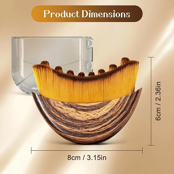 New Contour Face Brush, Dry Brushing Face Brush, GOAL ZONE Drainage Massager for Face & Neck