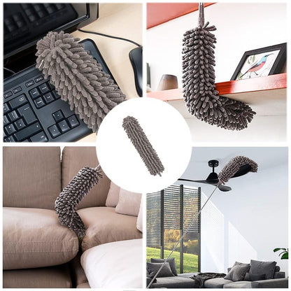 Flexible Fan mop for Quick and Easy Cleaning of Home, Kitchen, Car, Ceiling Microfibre Wet and Dry Brush  (Multicolor)