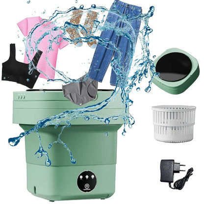SeMi AuToMaTiC FoLdInG 11L SmAlL MiNi WaShInG MaChInE WiTh DrYeR DeEp CLeAnInG FoR UnDeRwEaR WaShINg MaChInE ClOtHeS WaShEr