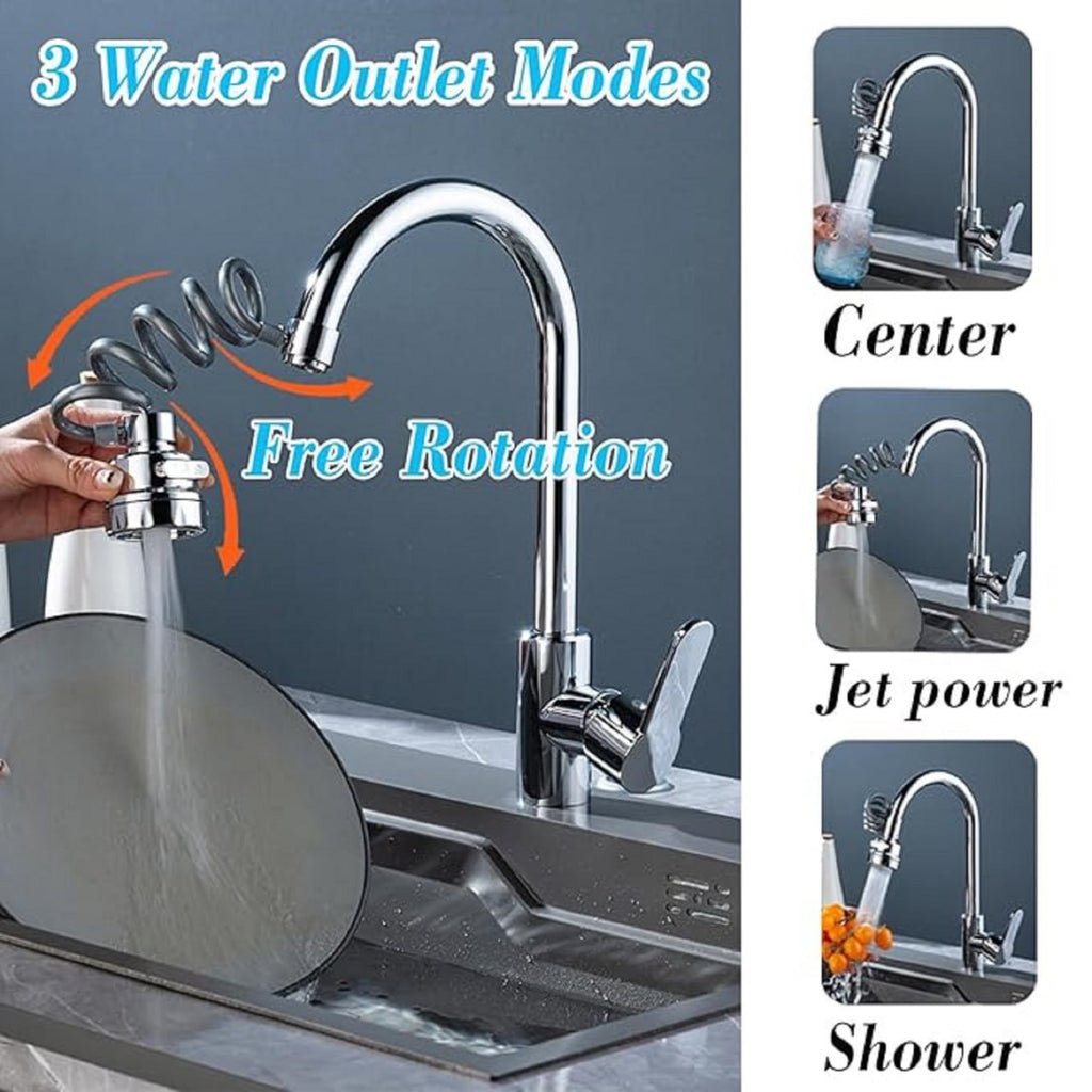 360 degree rotating kitchen tap