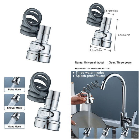 360 degree rotating kitchen tap