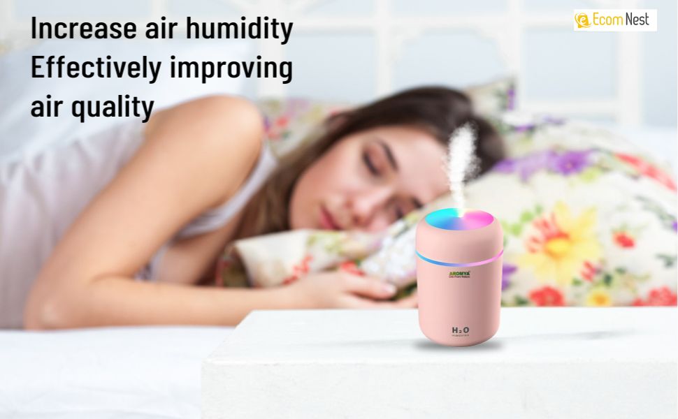 Aroma Diffuser - oils from nature H2O Humidifier for Room Moisture, Aroma Diffuser for Home Fragrance, Essential Oil Diffuser Electric, Fragrance Diffuser for Home Office and car, Ultrasonic Air humidifier