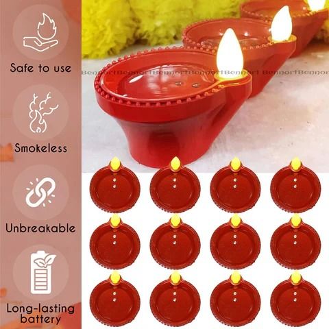 LED Light Water Sensor Diyas Plastic with, Ambient Lights