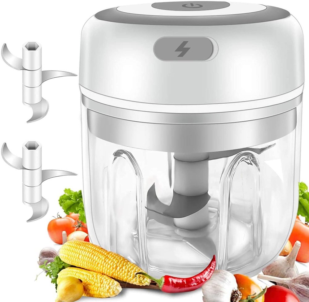 ECOMNEST's Mini Electric Chopper Effortless One-Touch Operation & 250ml Capacity Electric Vegetable & Fruit Chopper  (1 Pack of Chopper)