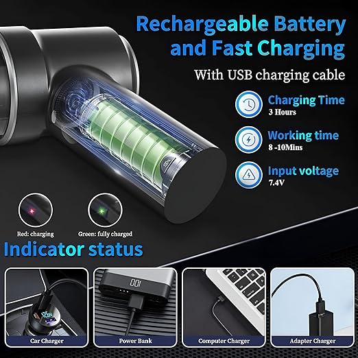 Portable Air Duster Wireless Vacuum Cleaner (2 In 1 VACUUM CLEANER)