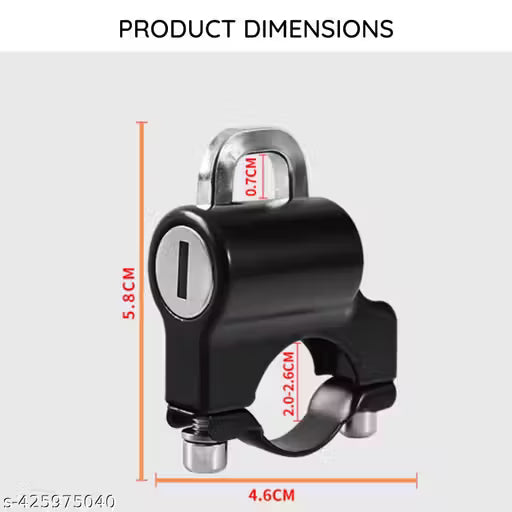 Helmet Lock for Bike