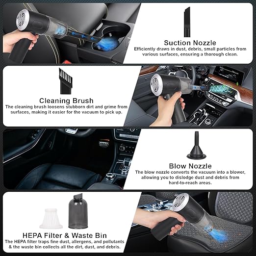 Portable Air Duster Wireless Vacuum Cleaner (2 In 1 VACUUM CLEANER)