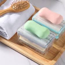 2-in-1 Portable Soap Dish & Soap Dispenser with Roller and Drain Holes