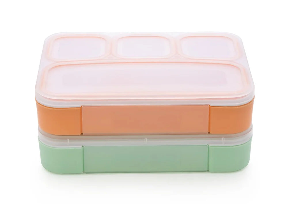 Lunch Boxes for Kids and Adults Leak Proof 4 Compartment Lunch Box 4 Containers Lunch Box  (1 L, Thermoware)