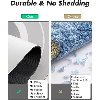 Bathroom mat, Door Mat, Floor Mat, Bath Mat , Doormat , Bathroom Carpet | Non Slip mat for Bathroom Cushion Mat Super Absorbent Soft Carpet, Quick Dry Dirt Barrier for Home, Office, (40x60cm)