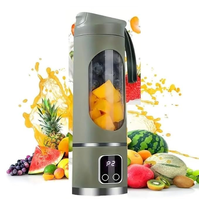 ECOMNEST'S Smoothie Mini Personal Juicer 10 Blades 3 Gears With 1500 Mah Rechargeable Battery