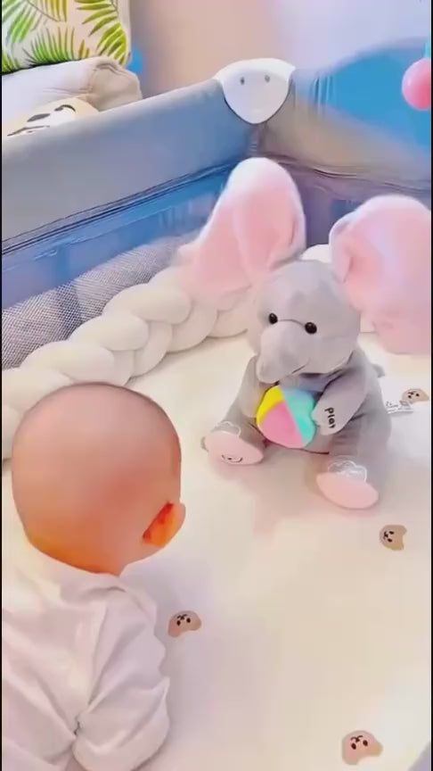 Peek-a-Boo Elephant Stuff Toy for Baby