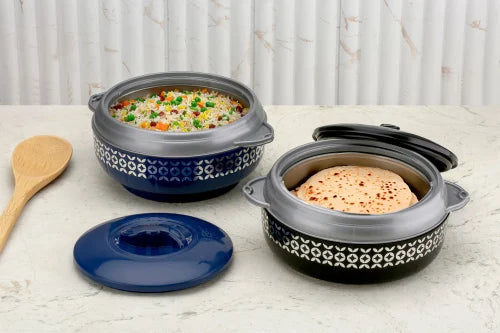 Insulated Inner Steel Casserole, BPA Free, Food Grade (Pack of-1) Thermoware Casserole  (2400 ml)