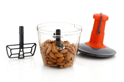 Push Chopper Vegetable Chopper Onion Chopper 1000 ML with 5 Stainless Steel Blade Vegetable & Fruit Chopper  (1 - Push Chopper)
